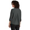 Mercer+Mettle Women's Anchor Grey Stretch Crepe 3/4 Sleeve Blouse