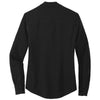 Mercer+Mettle Women's Deep Black Stretch Crepe Long Sleeve Camp Blouse