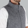 Zusa Men's Light Grey Heather Midtown Fleece Vest