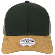 Legacy Black/Caramel/Dark Grey Mid-Pro Snapback Trucker Cap