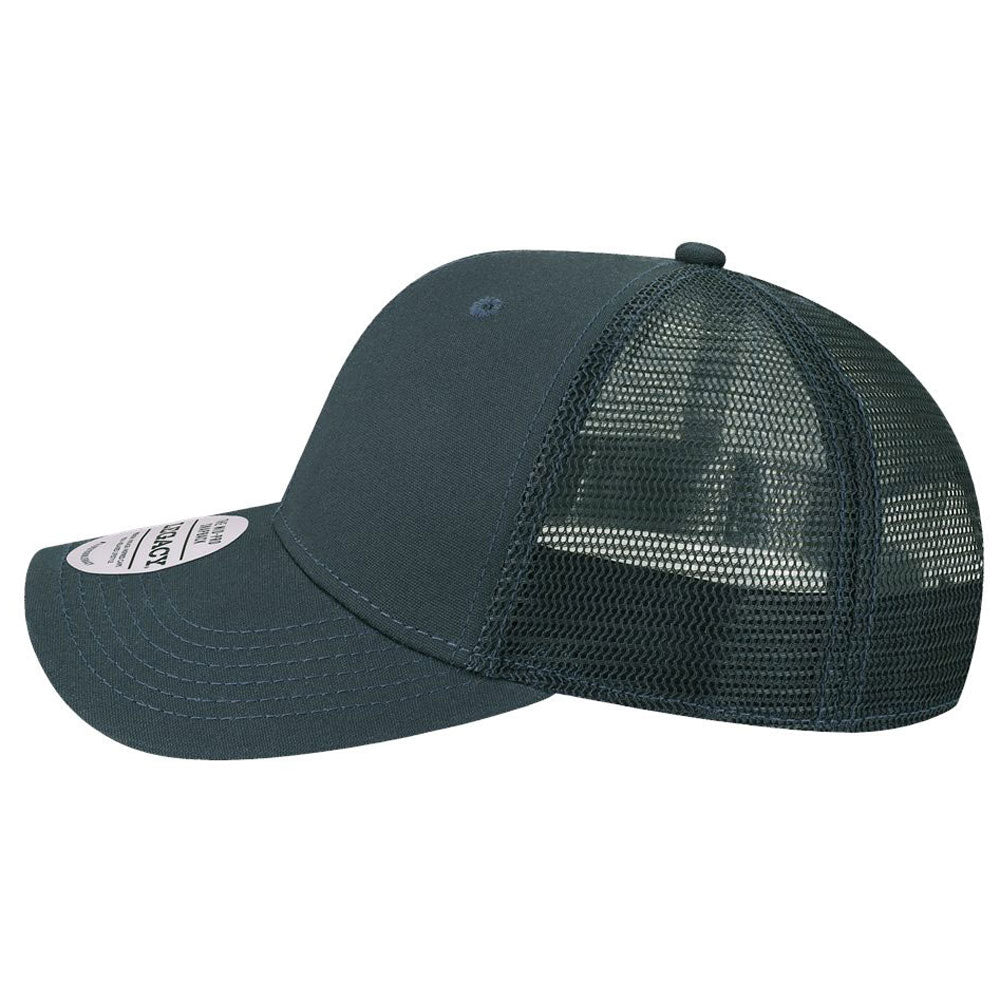 Legacy Navy/Navy Mid-Pro Snapback Trucker Cap