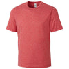 Clique Men's Cardinal Red Heather Charge Active Tee