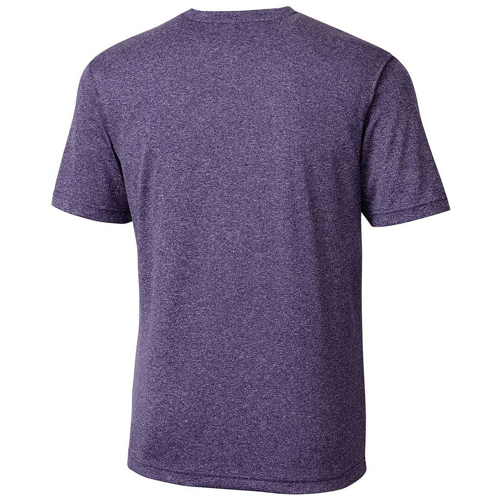 Clique Men's College Purple Heather Charge Active Tee