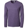 Clique Men's College Purple Heather Charge Active Tee Long Sleeve