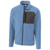 Clique Men's Light Blue Summit Microfleece Hybrid Full Zip