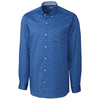 Clique Men's Sea Blue Long Sleeve Bergen Stain Resistant Twill