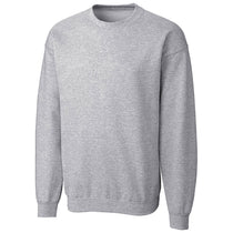 Clique Unisex Athletic Grey Heather Basics Fleece Crew
