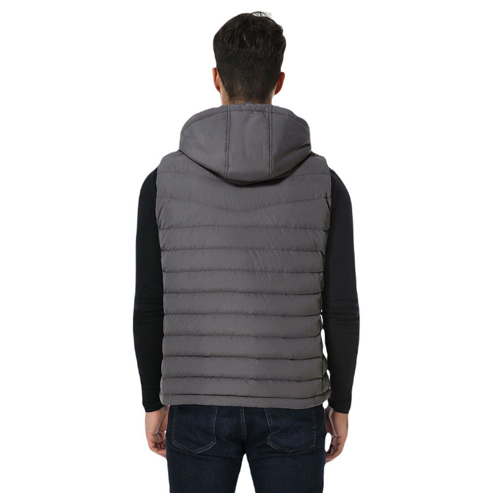 Ororo Men's Dark Grey Heated Lightweight Down Vest