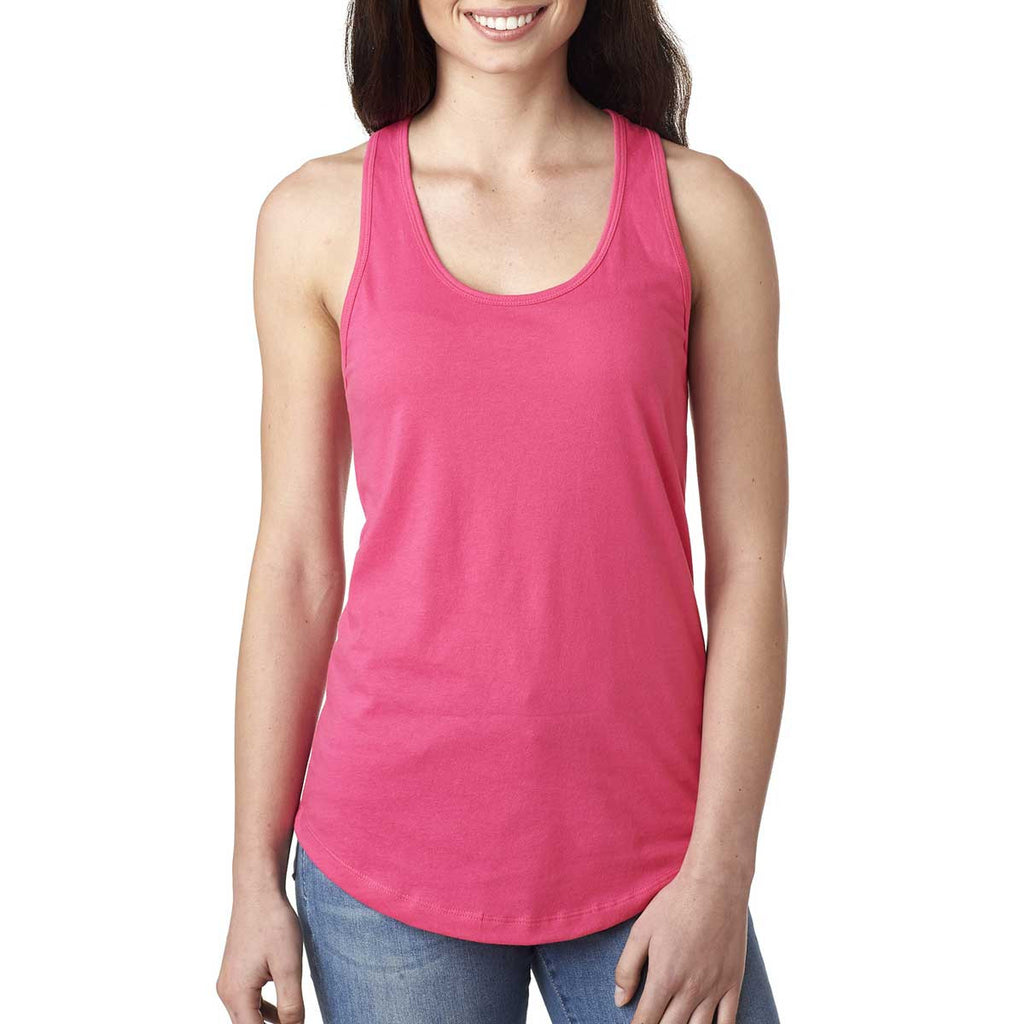 Next Level Women's Hot Pink Ideal Racerback Tank