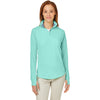 Nautica Women's Cool Mint Saltwater Quarter-Zip Pullover