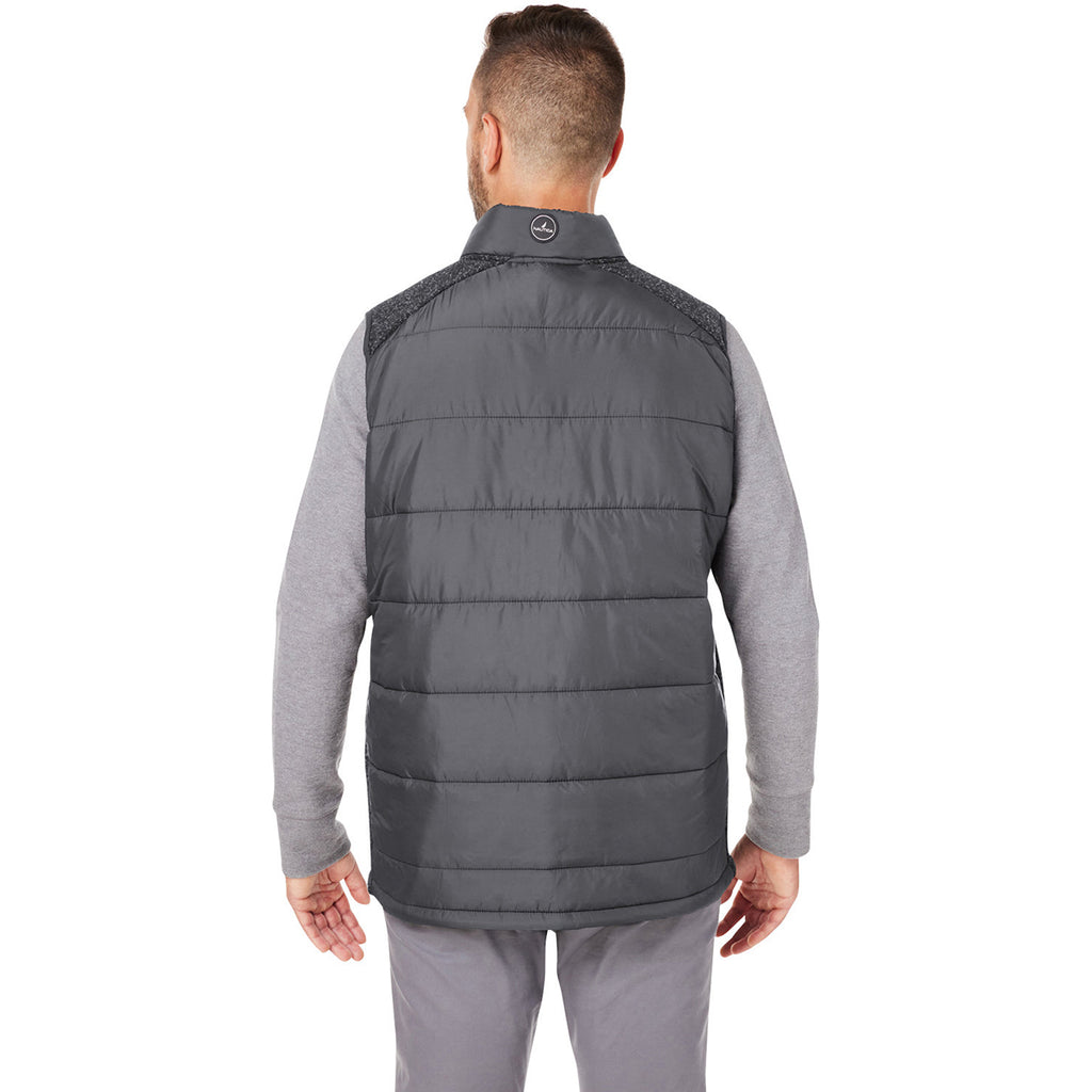 Nautica Men's Graphite/Graphite Heather Harbor Puffer Vest