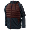 BAW Unisex Maroon/Heather Black 2-in-1 Puffer Jacket