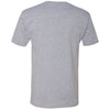 Next Level Men's Heather Grey Premium Fitted Short-Sleeve V-Neck Tee