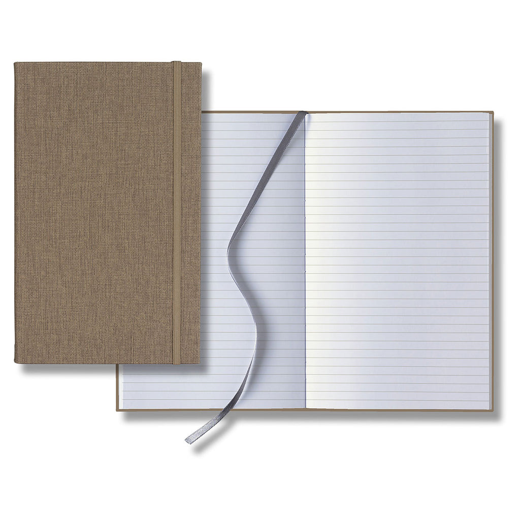 Castelli Beige Linen Banded Medium Journal