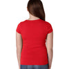 Next Level Girl's Red Princess Tee