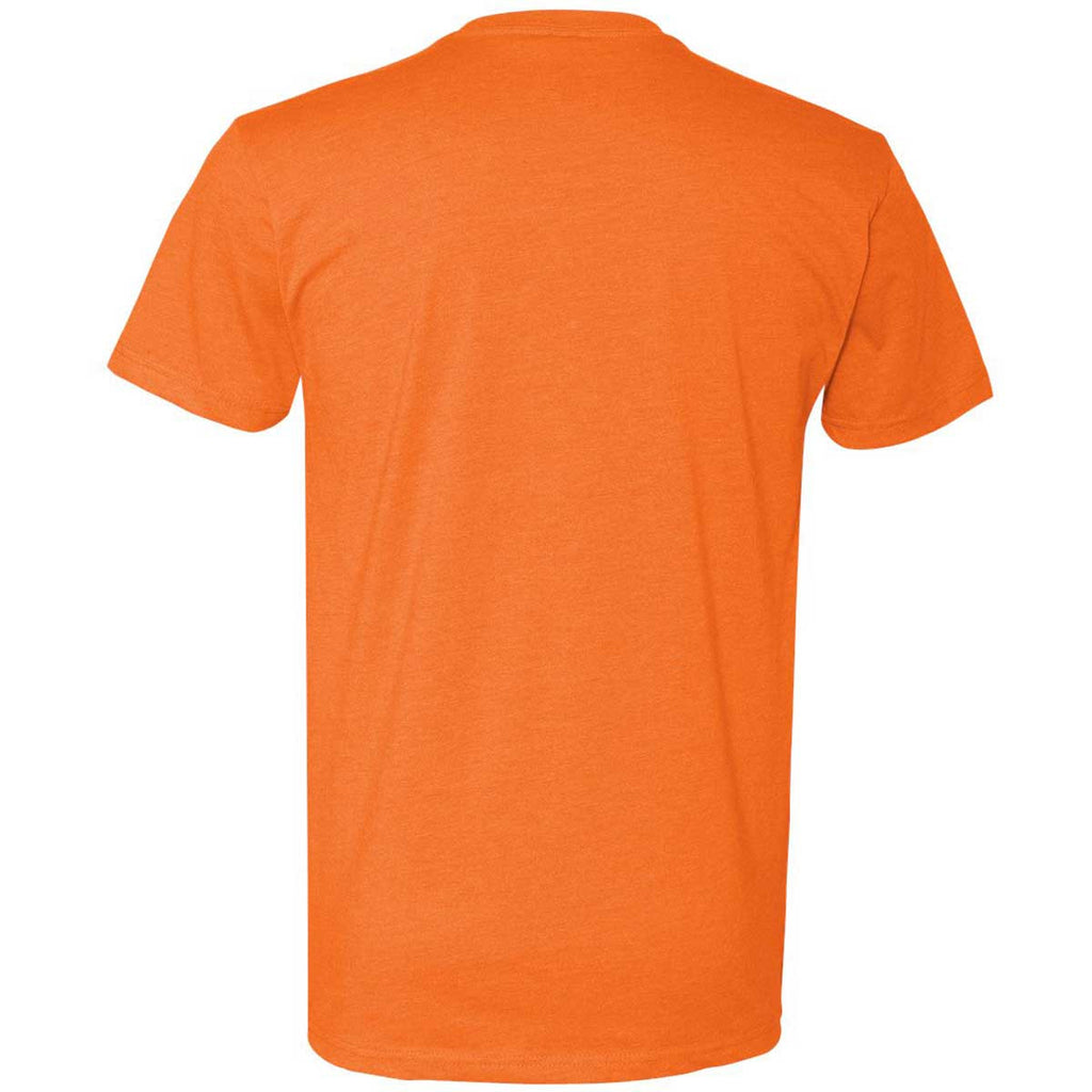 Next Level Men's Orange Premium Fitted CVC Crew Tee