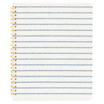 Sugar Paper Blue Breton Stripe Spiral Notebook