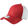 New Era 39THIRTY Scarlet Red/White Stretch Mesh Cap