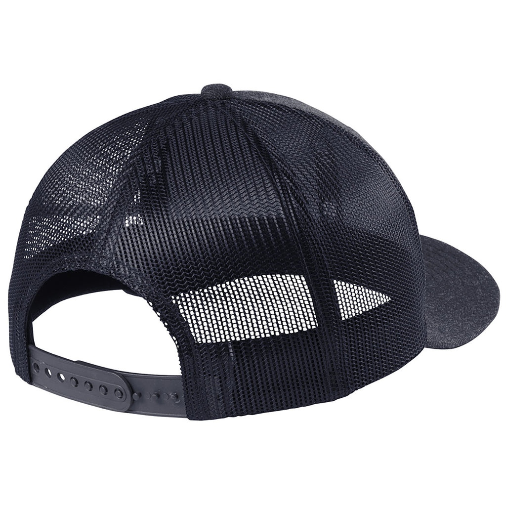 New Era Heather Navy/Navy Snapback Low Profile Trucker Cap