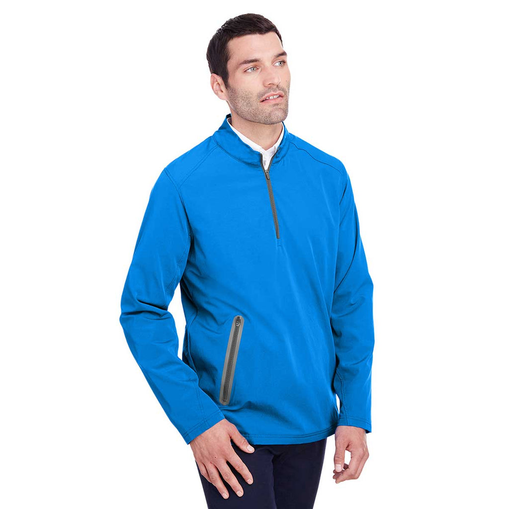 North End Men's Olympic Blue/Carbon Quest Stretch Quarter-Zip