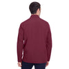 North End Men's Burgundy/Olympic Blue Quest Stretch Quarter-Zip