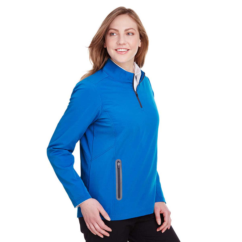 North End Women's Olympic Blue/Carbon Quest Stretch Quarter-Zip