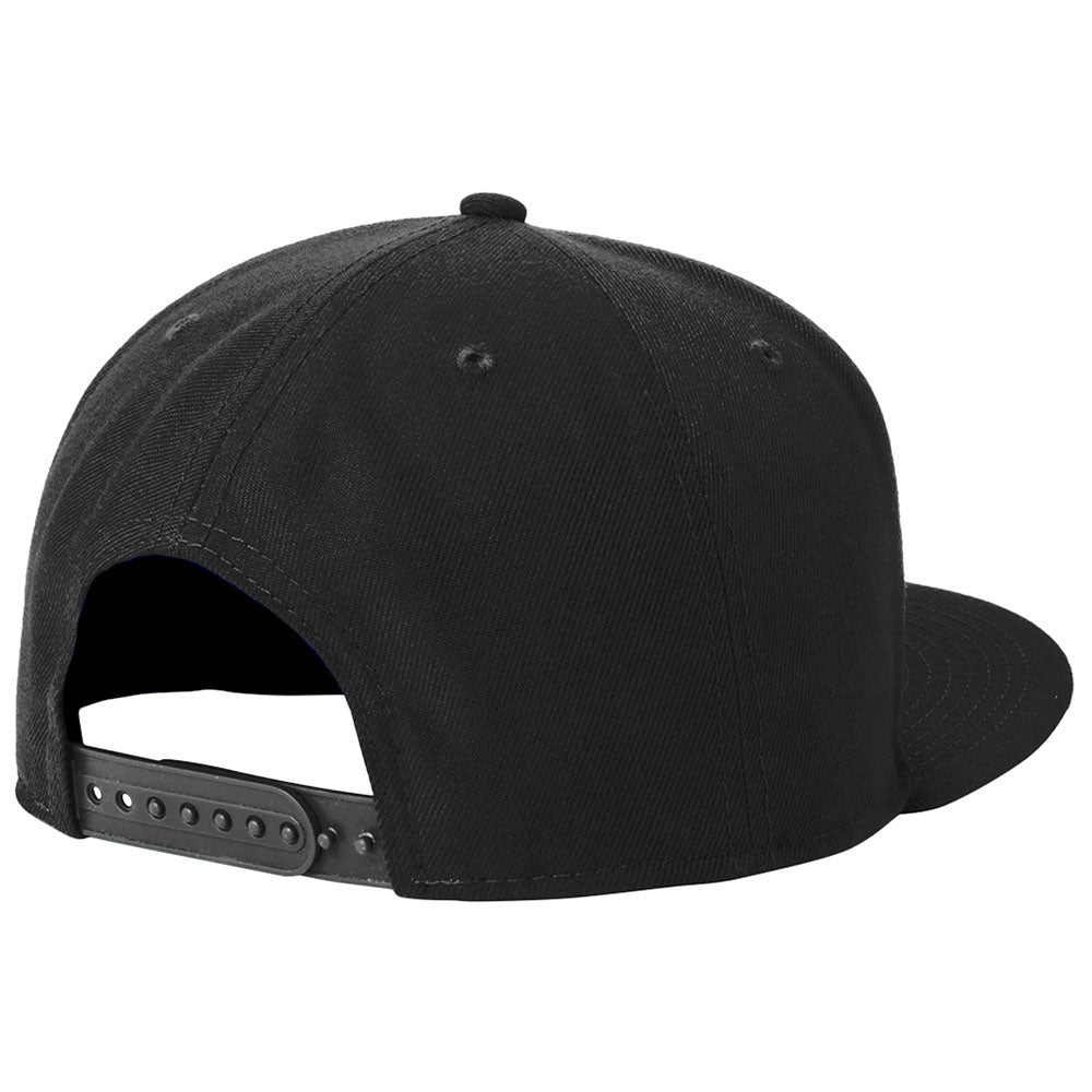 New Era Black Standard Fit Flat Bill Snapback Cap