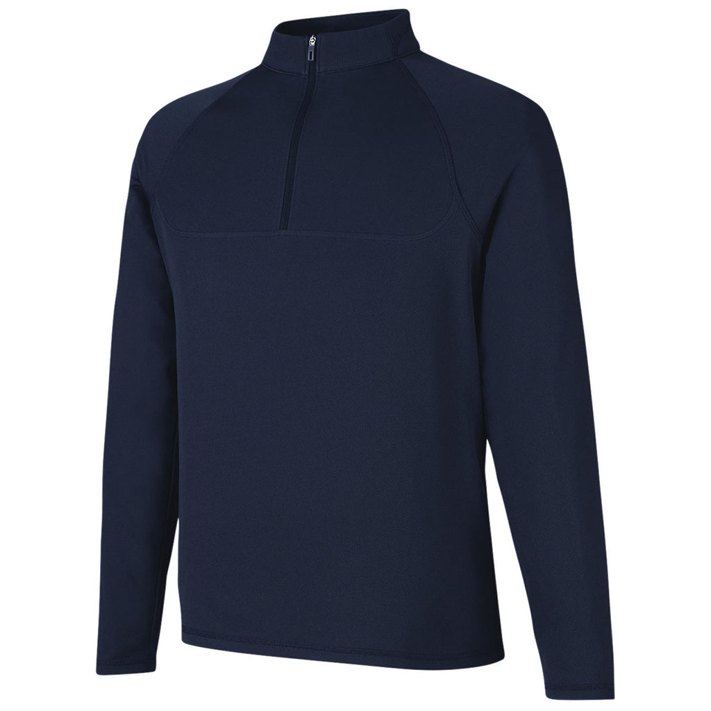 North End Men's Classic Navy Revive Coolcore Quarter Zip