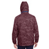 North End Men's Burgundy/Olympic Blue Rotate Reflective Jacket