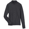 North End Women's Black Heather Spirit Textured Quarter Zip