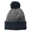 New Era Navy/Heather Grey Colorblock Cuffed Beanie