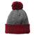 New Era Scarlet/Heather Grey Colorblock Cuffed Beanie