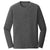 New Era Men's Black Heather Heritage Blend Long Sleeve Crew Tee