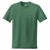 New Era Men's Dark Green Heather Sueded Cotton Crew Tee