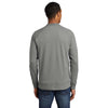 New Era Men's Shadow Grey Heather Sueded Cotton Blend Quarter Zip Pullover