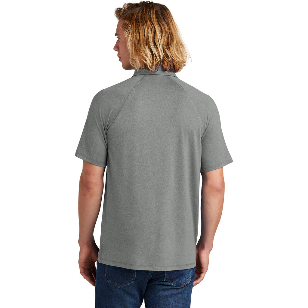 New Era Men's Shadow Grey Heather Power Polo