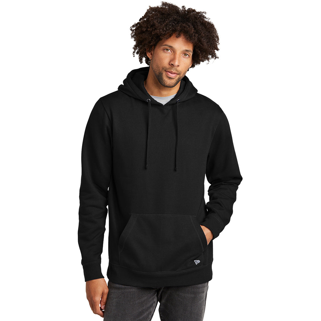 New Era Men's Black Comback Fleece Pullover Hoodie