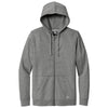 New Era Men's Dark Heather Grey Comeback Fleece Full-Zip Hoodie