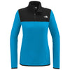 The North Face Women's Hero Blue/ TNF Black Glacier 1/4-Zip Fleece