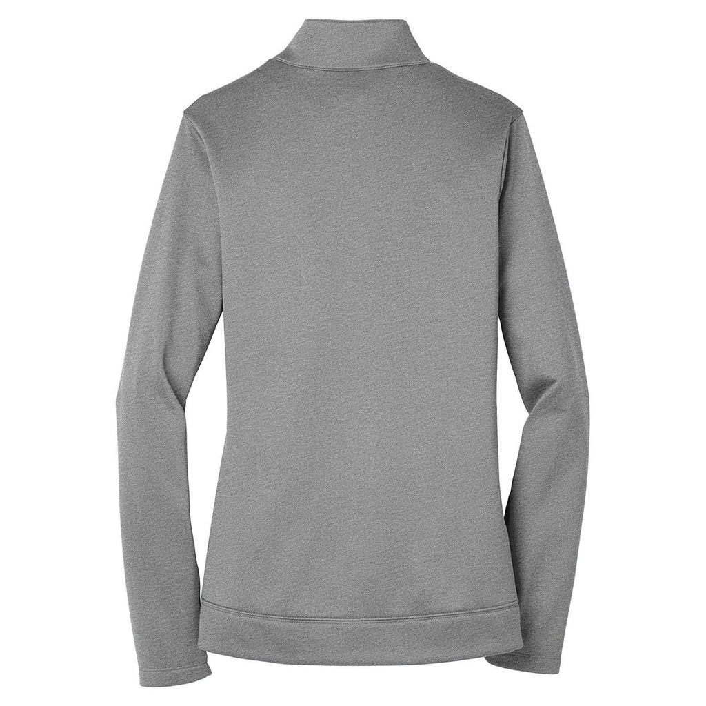 Nike Women's Dark Grey Heather Therma-FIT Full-Zip Fleece