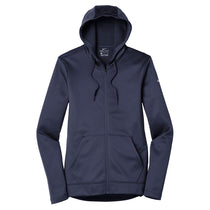 Nike Women's Midnight Navy Therma-FIT Full-Zip Fleece Hoodie