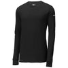 Nike Men's Black Dri-FIT Cotton/Poly Long Sleeve Tee