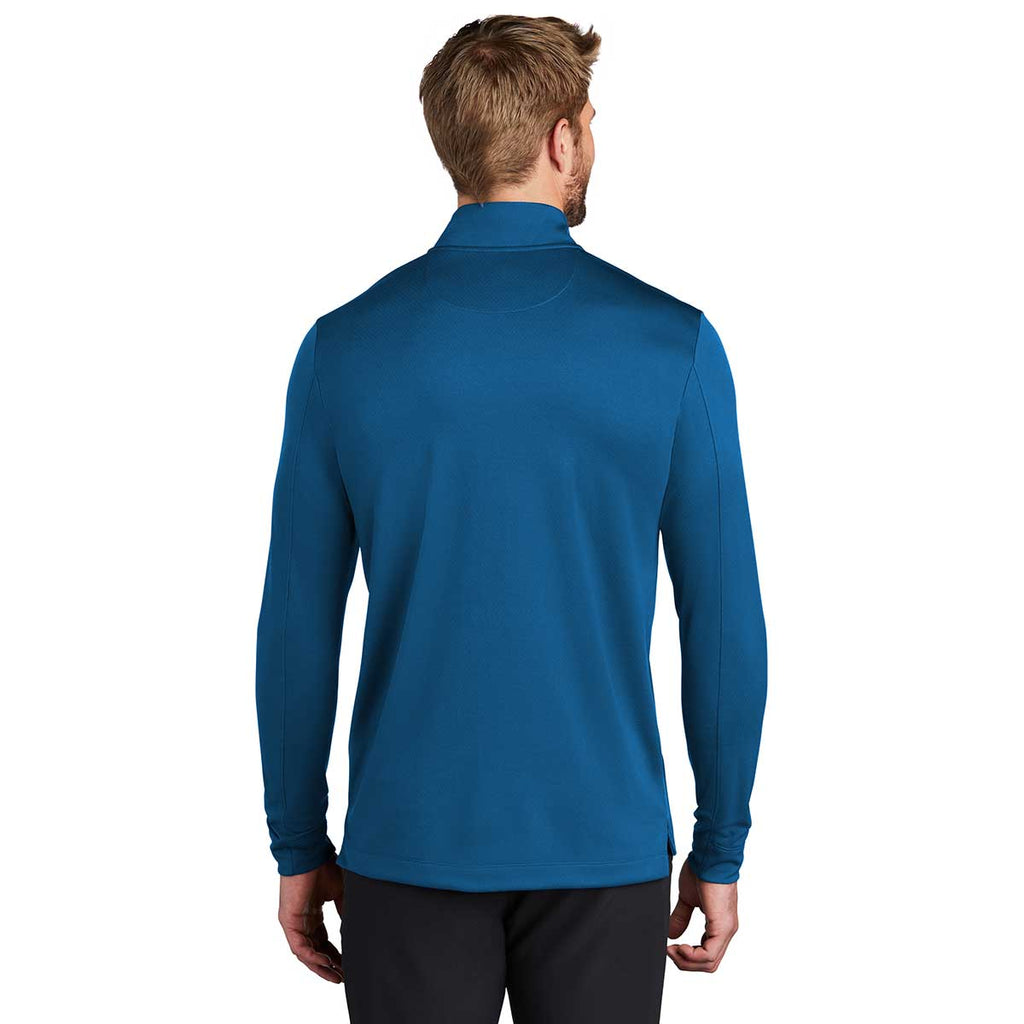 Nike Men's Gym Blue Half Zip Cover-Up