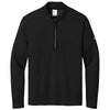 Nike Men's Black Textured 1/2 Zip Cover-UP