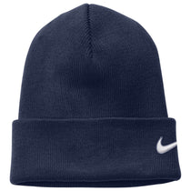 Nike College Navy Team Cuffed Beanie