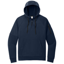 Nike Men's Navy Therma-FIT Pocket 1/4-Zip Fleece Hoodie
