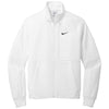 Nike Men's White Full-Zip Chest Swoosh Jacket