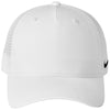 Nike White Snapback Mesh Trucker Cap