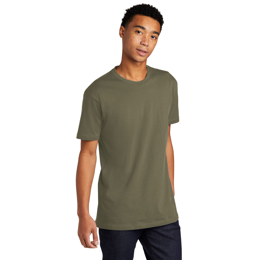 Next Level Unisex Light Olive Cotton Tee