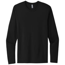 Next Level Men's Black Cotton Long Sleeve Tee